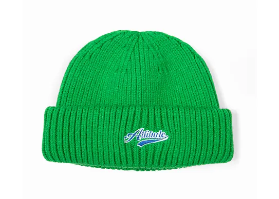 green fisherman beanie
