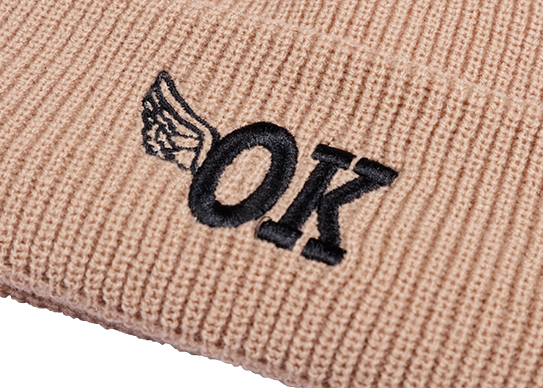 embroidery beanie hat