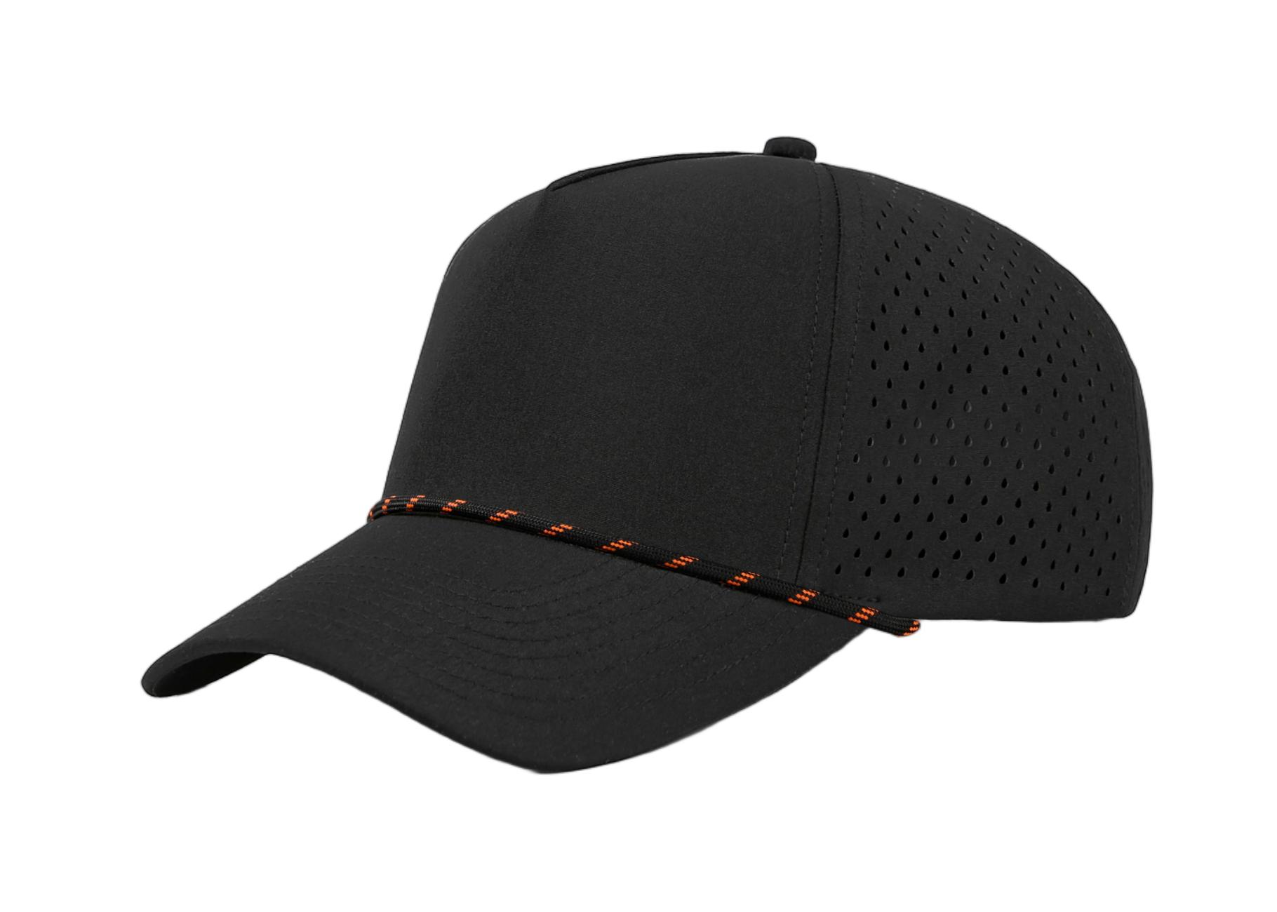 Custom 5 Panel Perforated Performance Snapback Golf Rope Hat - 6526P