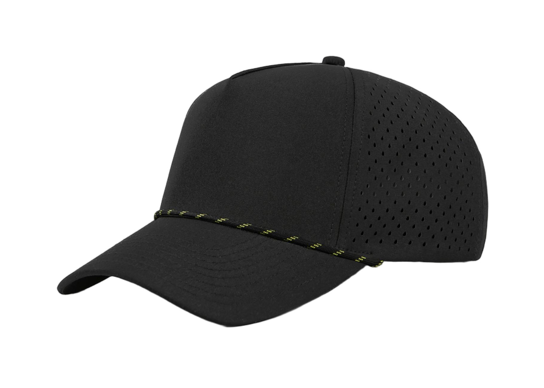 Custom 5 Panel Perforated Performance Snapback Golf Rope Hat - 6526P