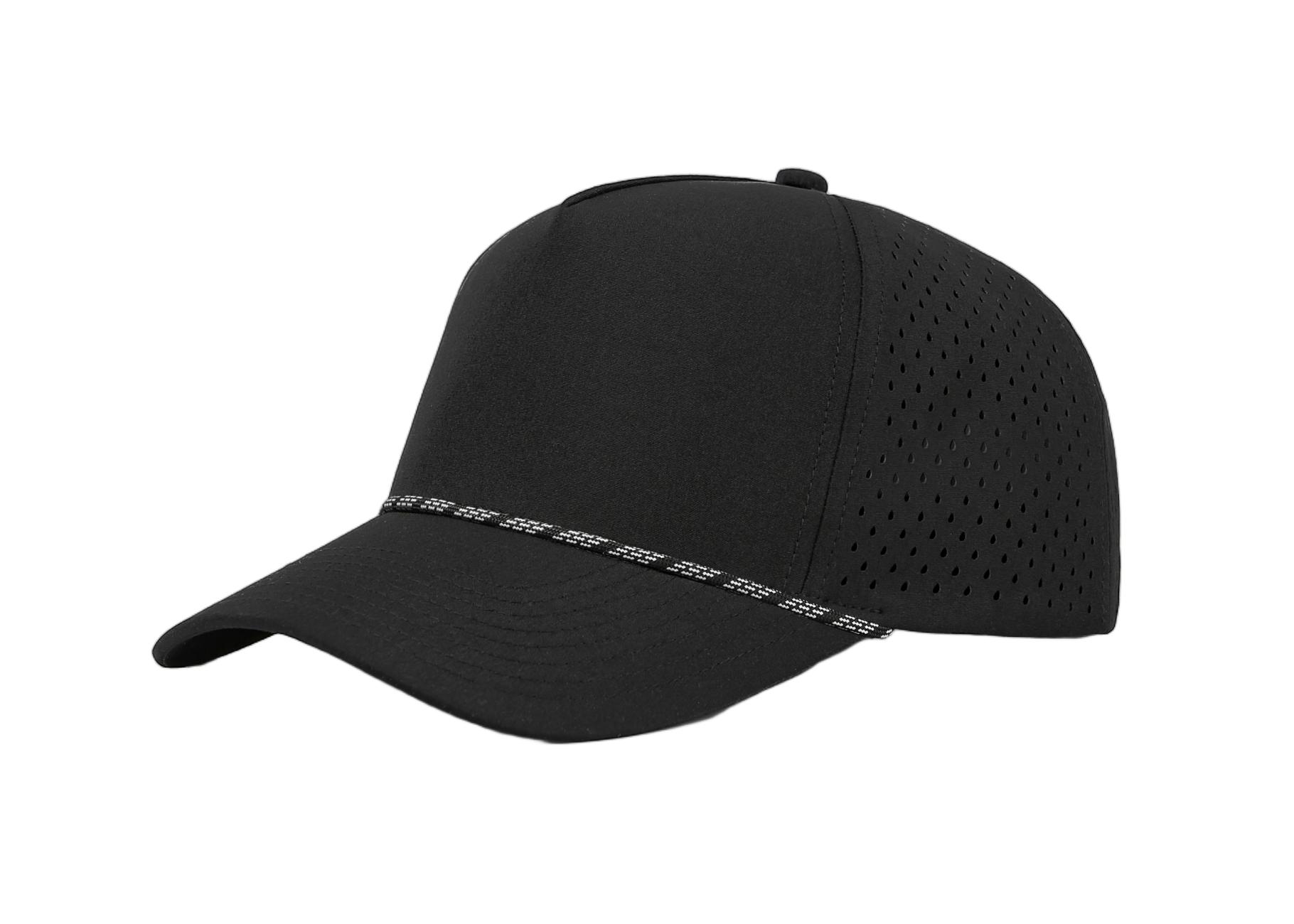 Custom 5 Panel Perforated Performance Snapback Golf Rope Hat - 6526P
