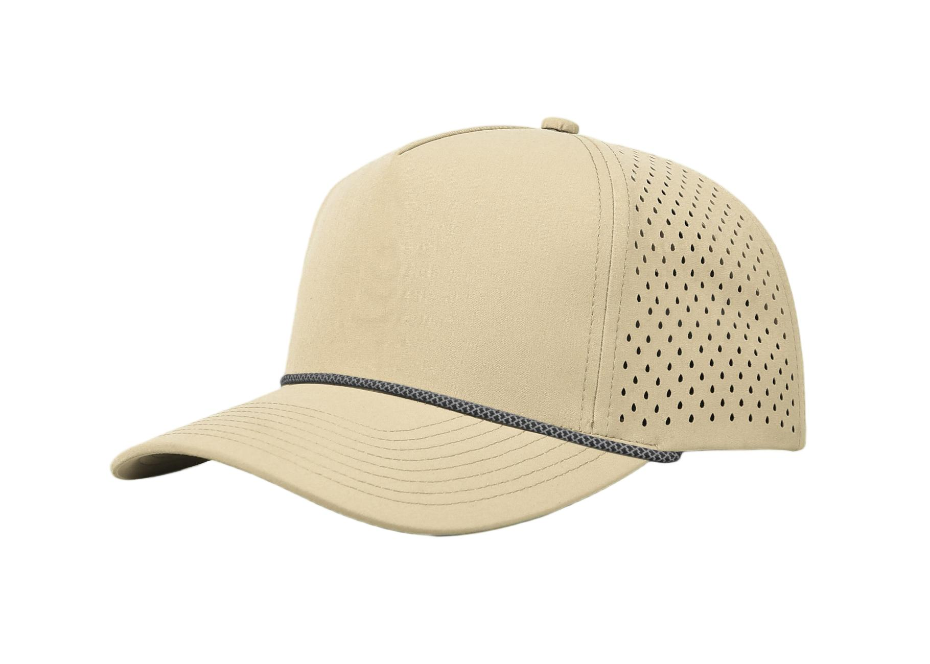 Custom 5 Panel Perforated Performance Snapback Golf Rope Hat - 6526P