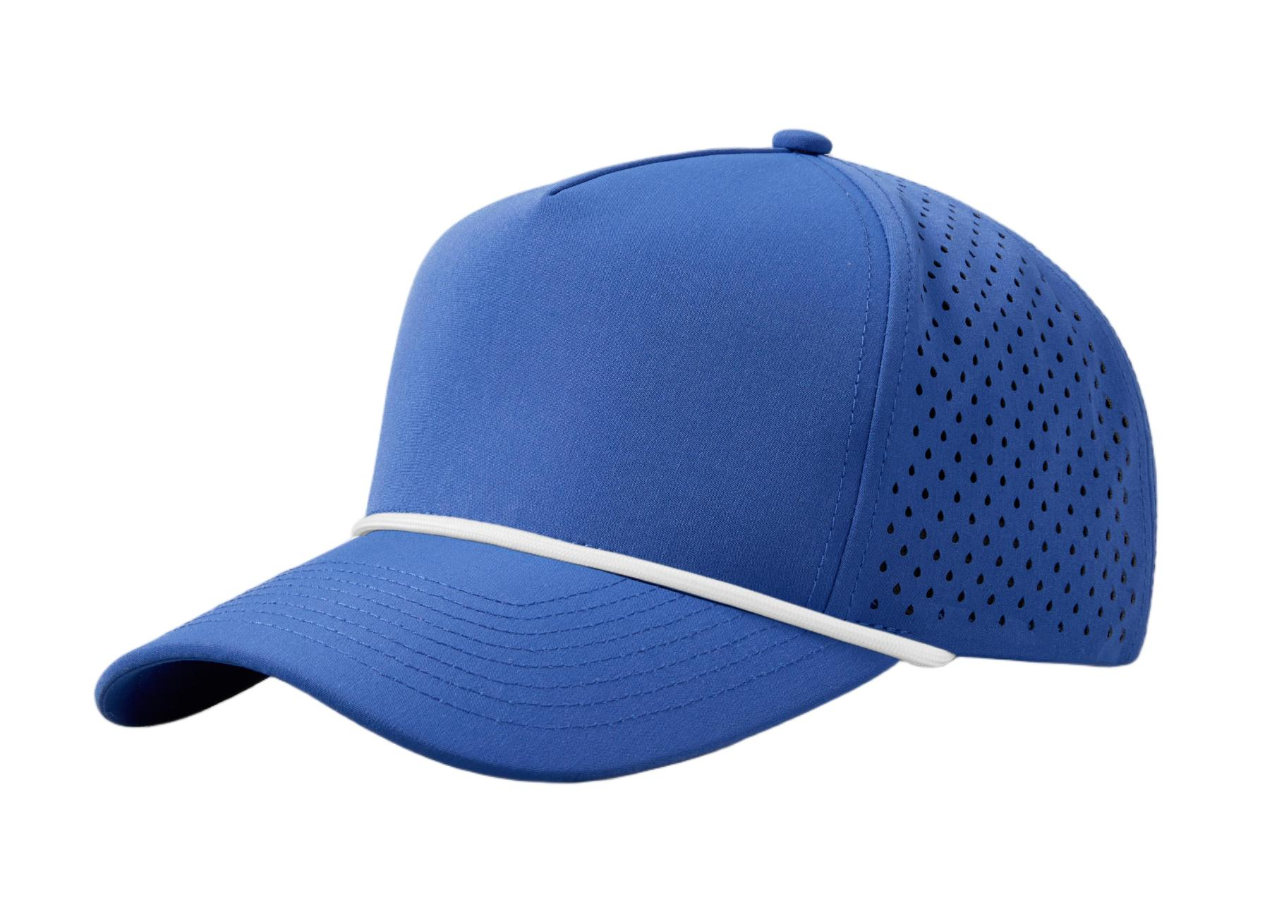 Custom 5 Panel Perforated Performance Snapback Golf Rope Hat - 6526P