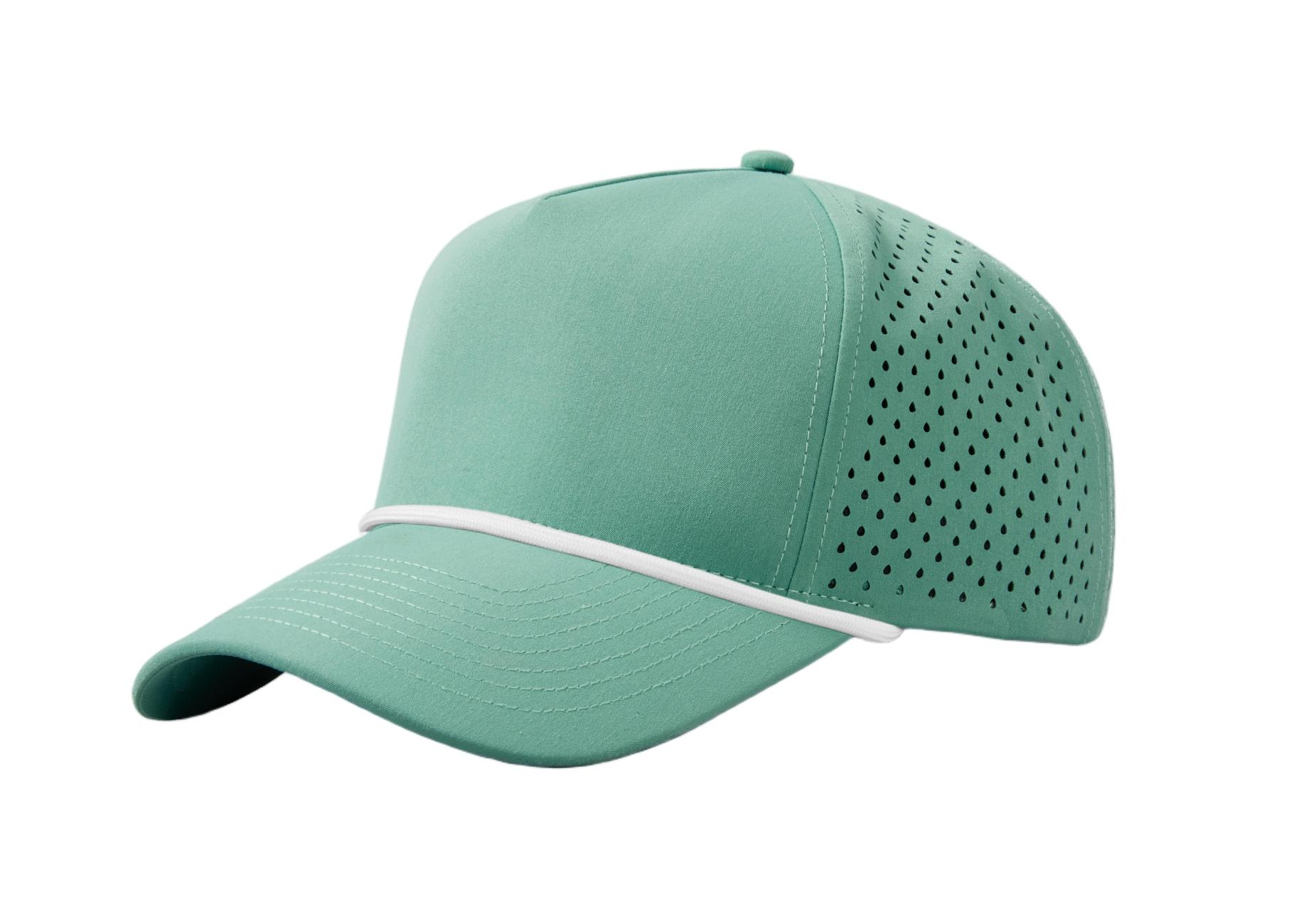 Custom 5 Panel Perforated Performance Snapback Golf Rope Hat - 6526P