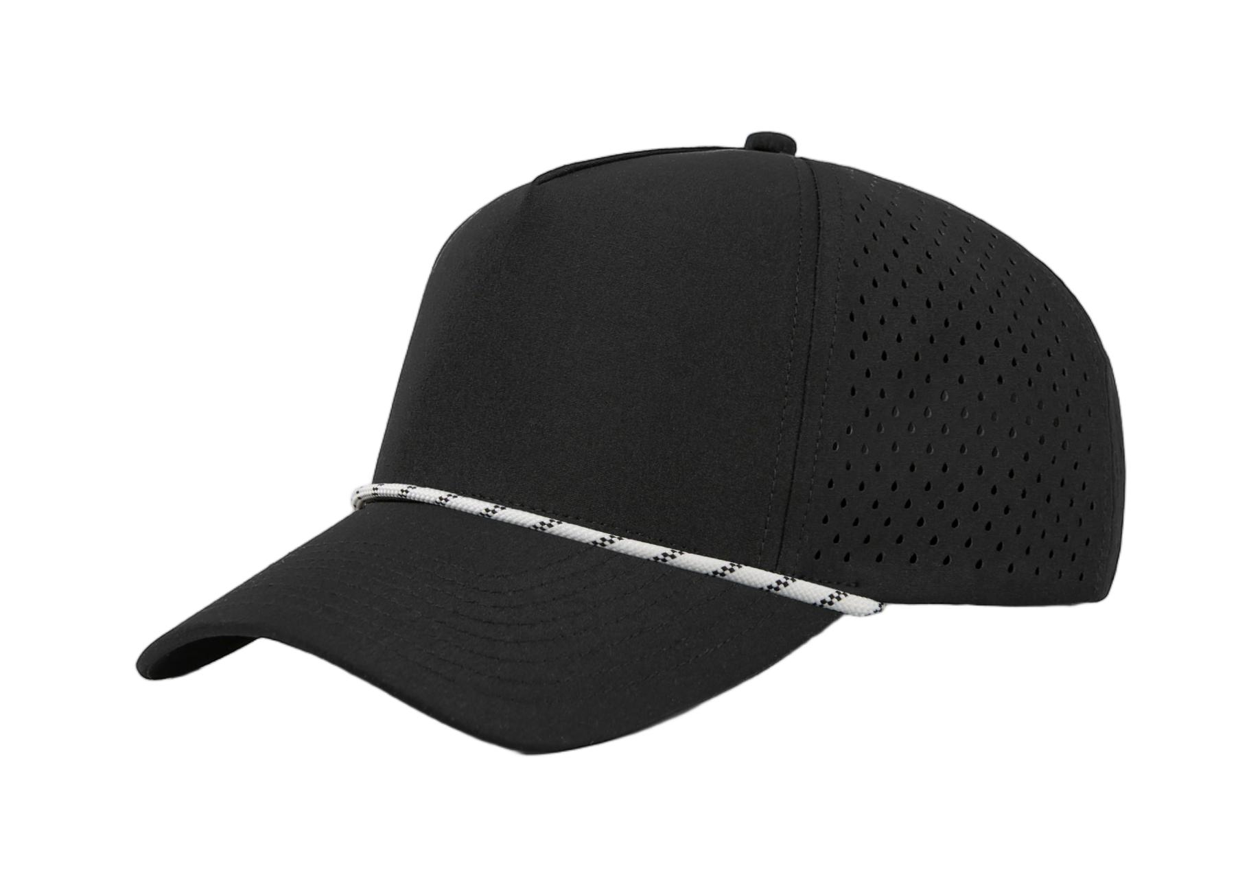 Custom 5 Panel Perforated Performance Snapback Golf Rope Hat - 6526P