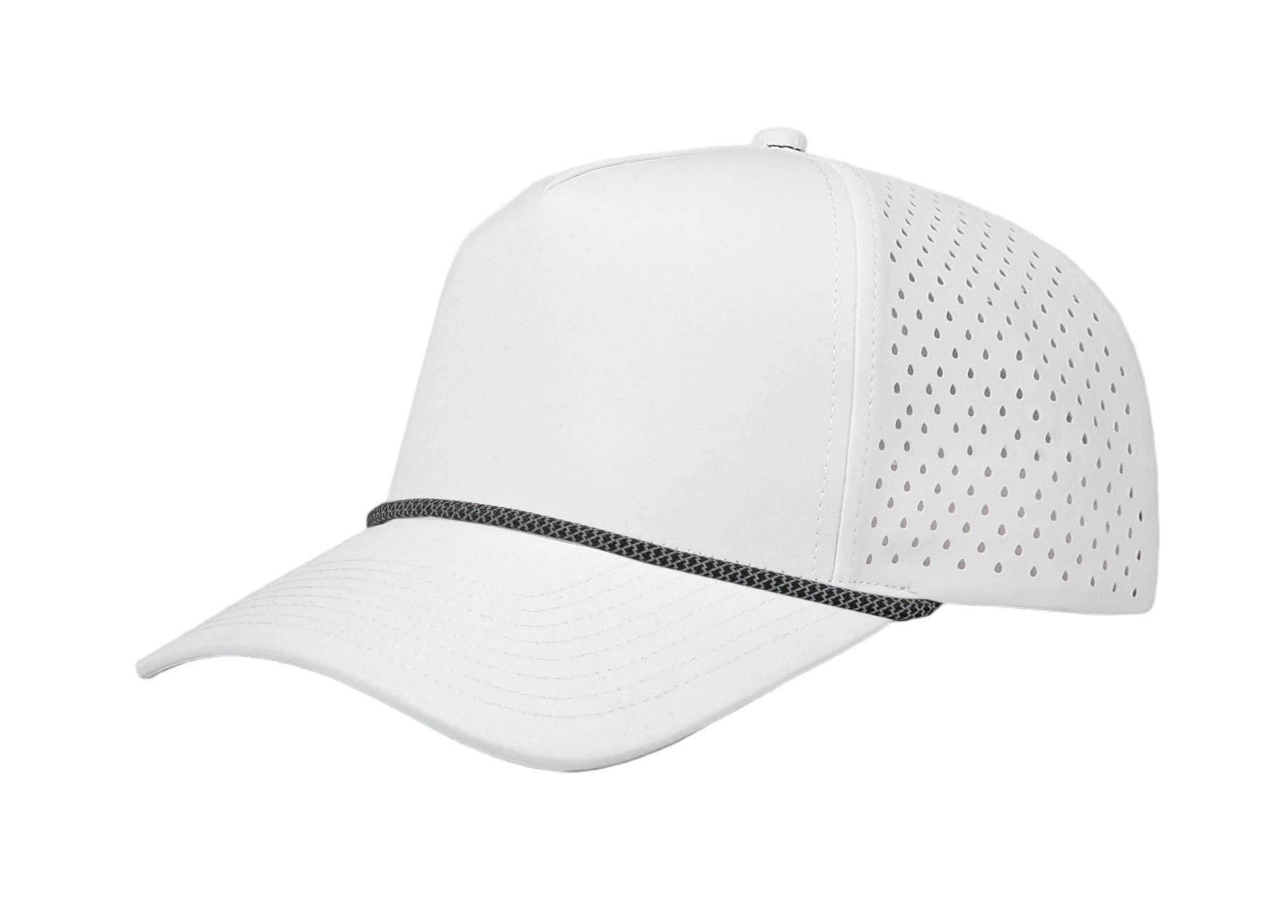 Custom 5 Panel Perforated Performance Snapback Golf Rope Hat - 6526P