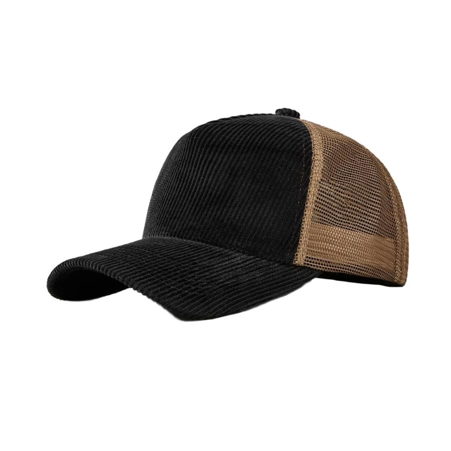 Custom 5 Panel Corduroy Trucker Hats Wholesale - 5129