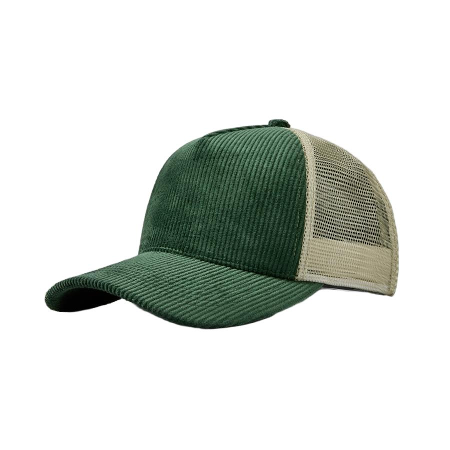 Custom 5 Panel Corduroy Trucker Hats Wholesale - 5129