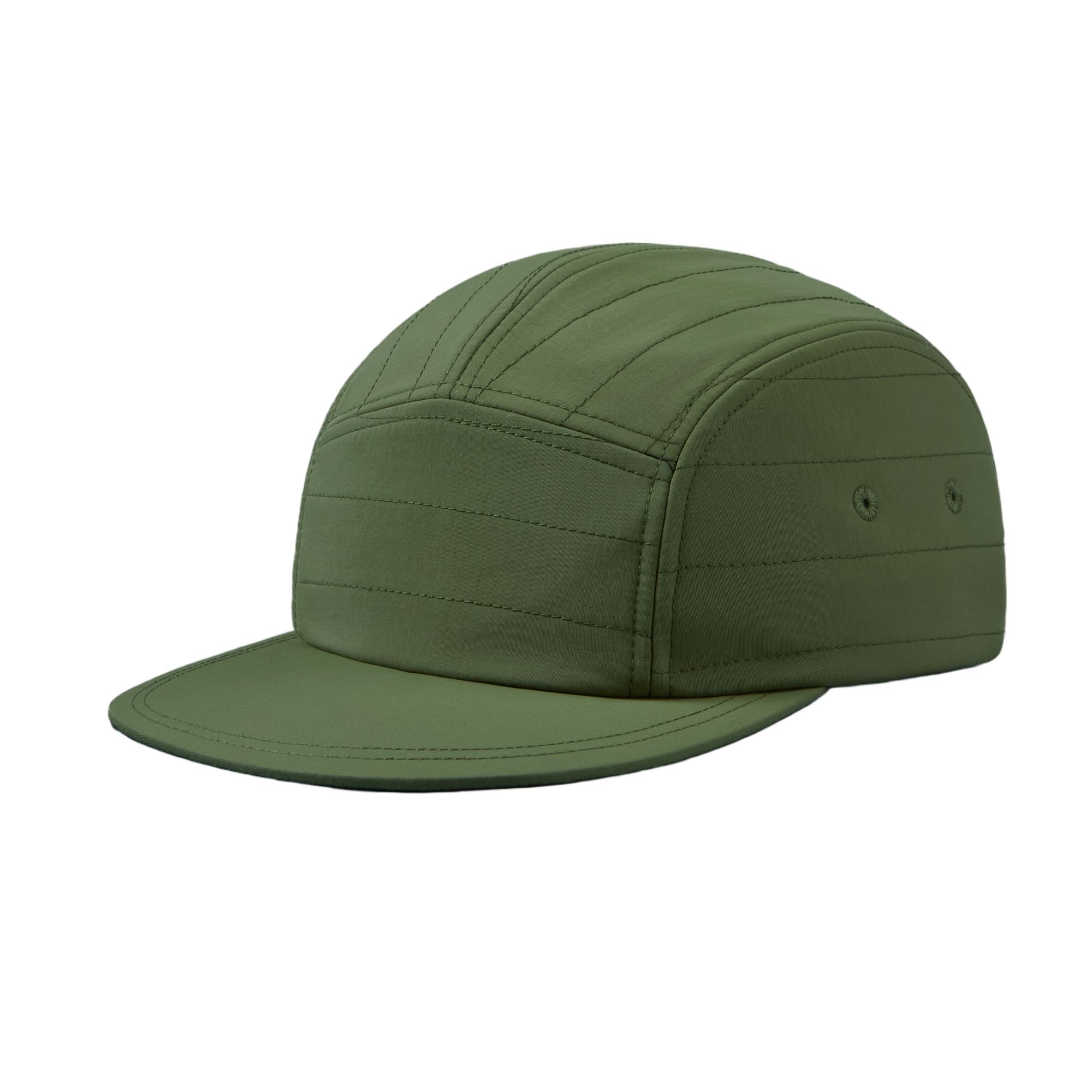 Custom 5 Panel Water Repellent Quilted Camper Cap for Winter - 5128