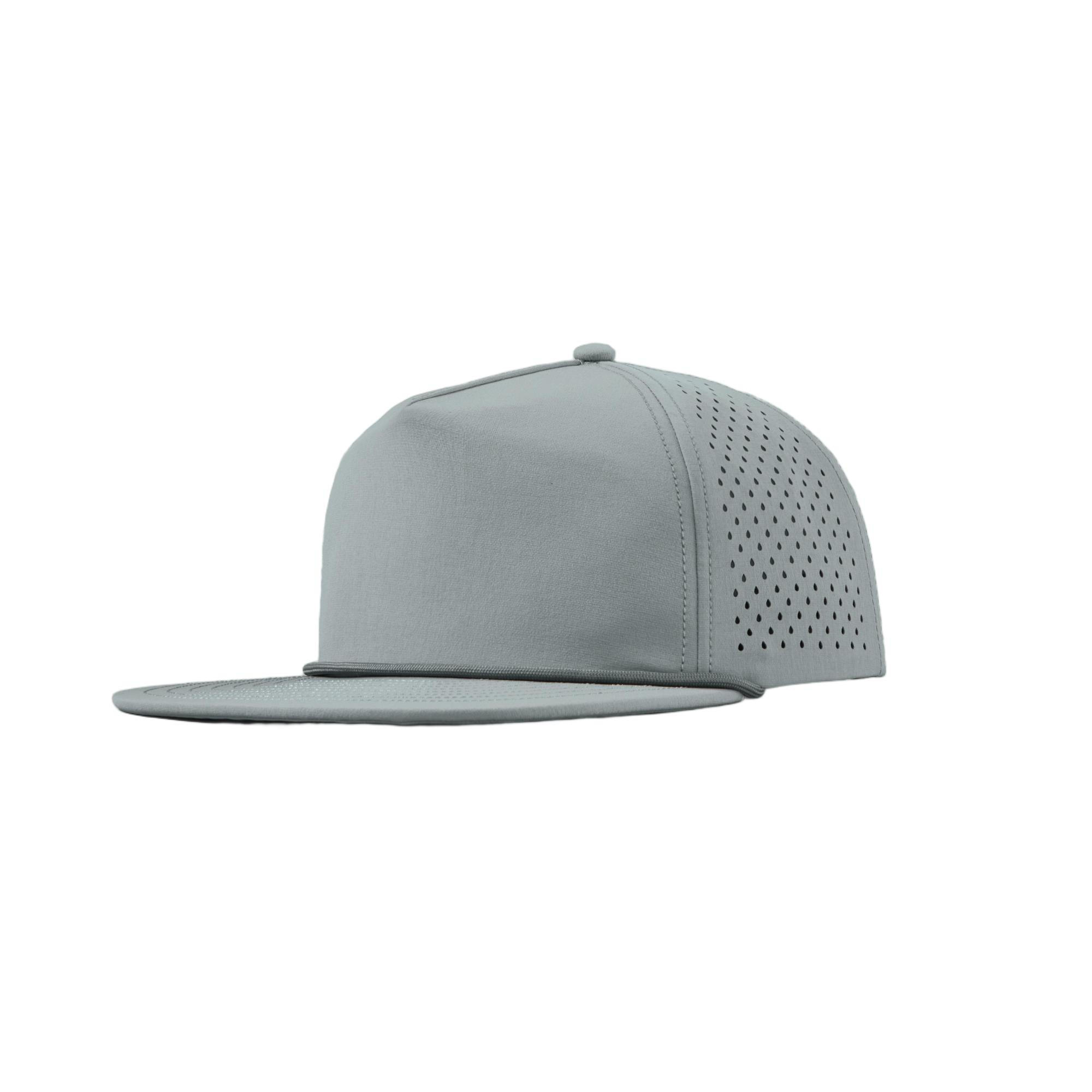 Custom Personalized 5 Panel Laser Perforated Snapback Hats with Rope - 5015P