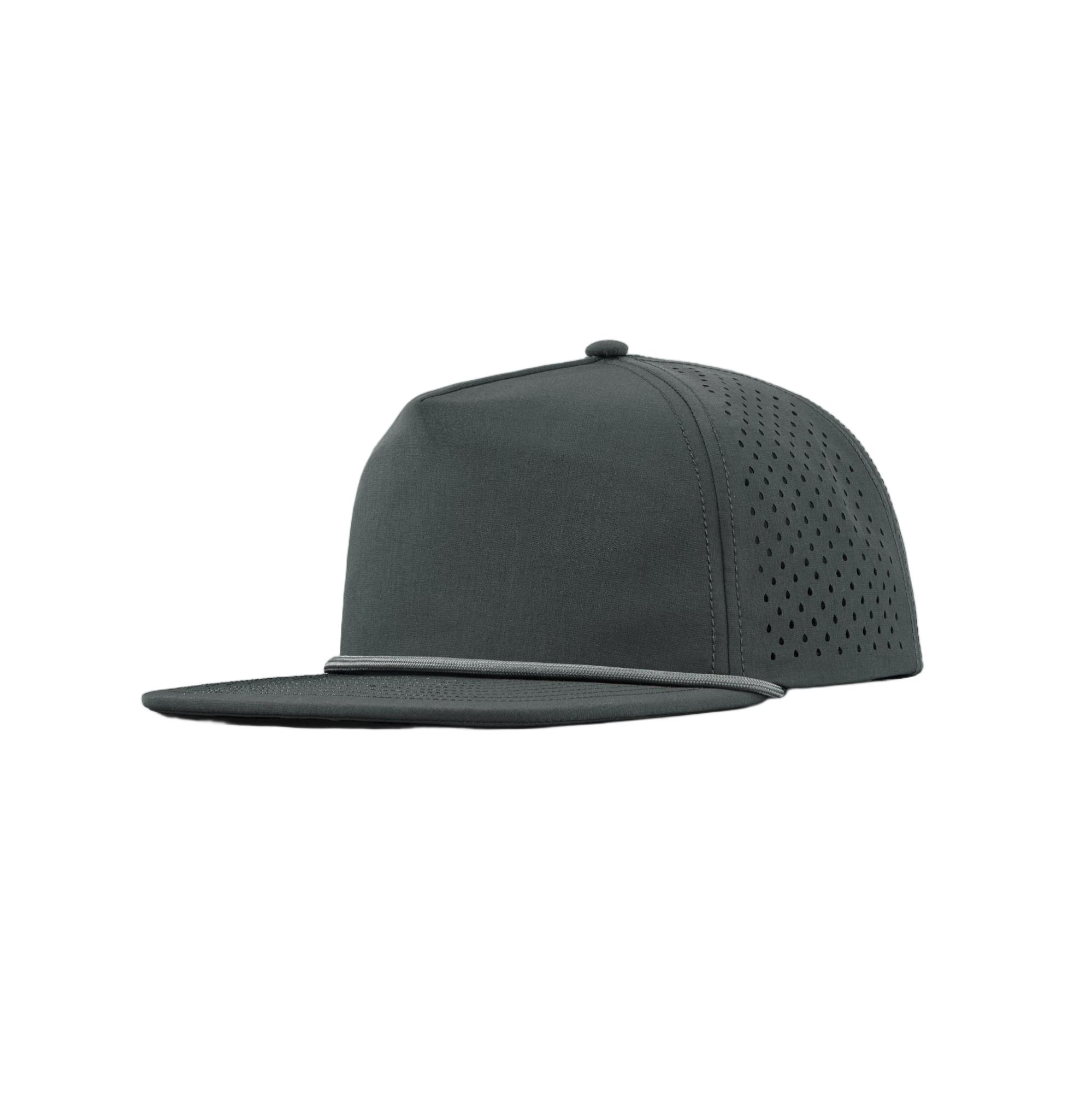 Custom Personalized 5 Panel Laser Perforated Snapback Hats with Rope - 5015P