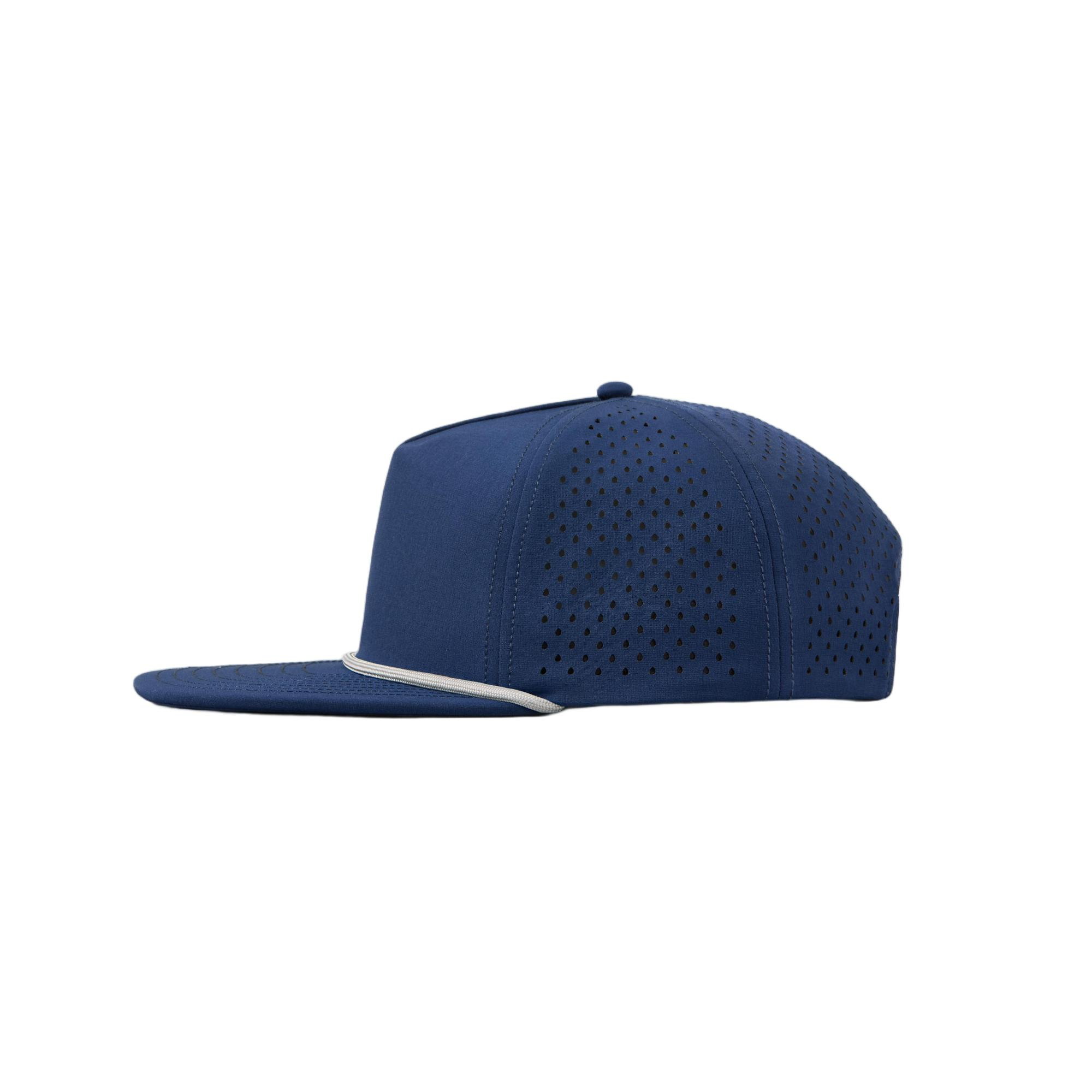 Custom Personalized 5 Panel Laser Perforated Snapback Hats with Rope - 5015P