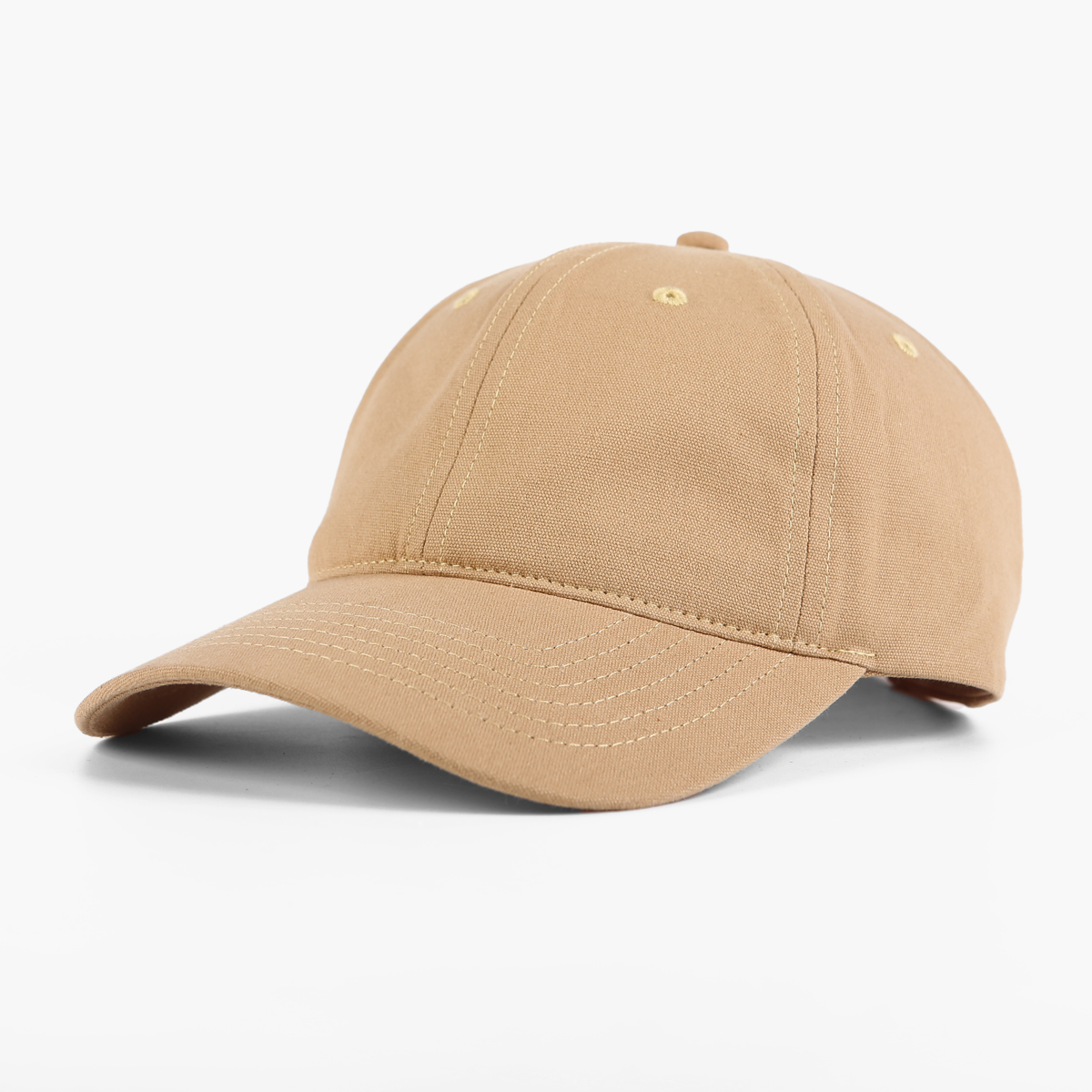 Custom Unstructured Low Profile Canvas Contrast Stitching Dad Hat - 6168