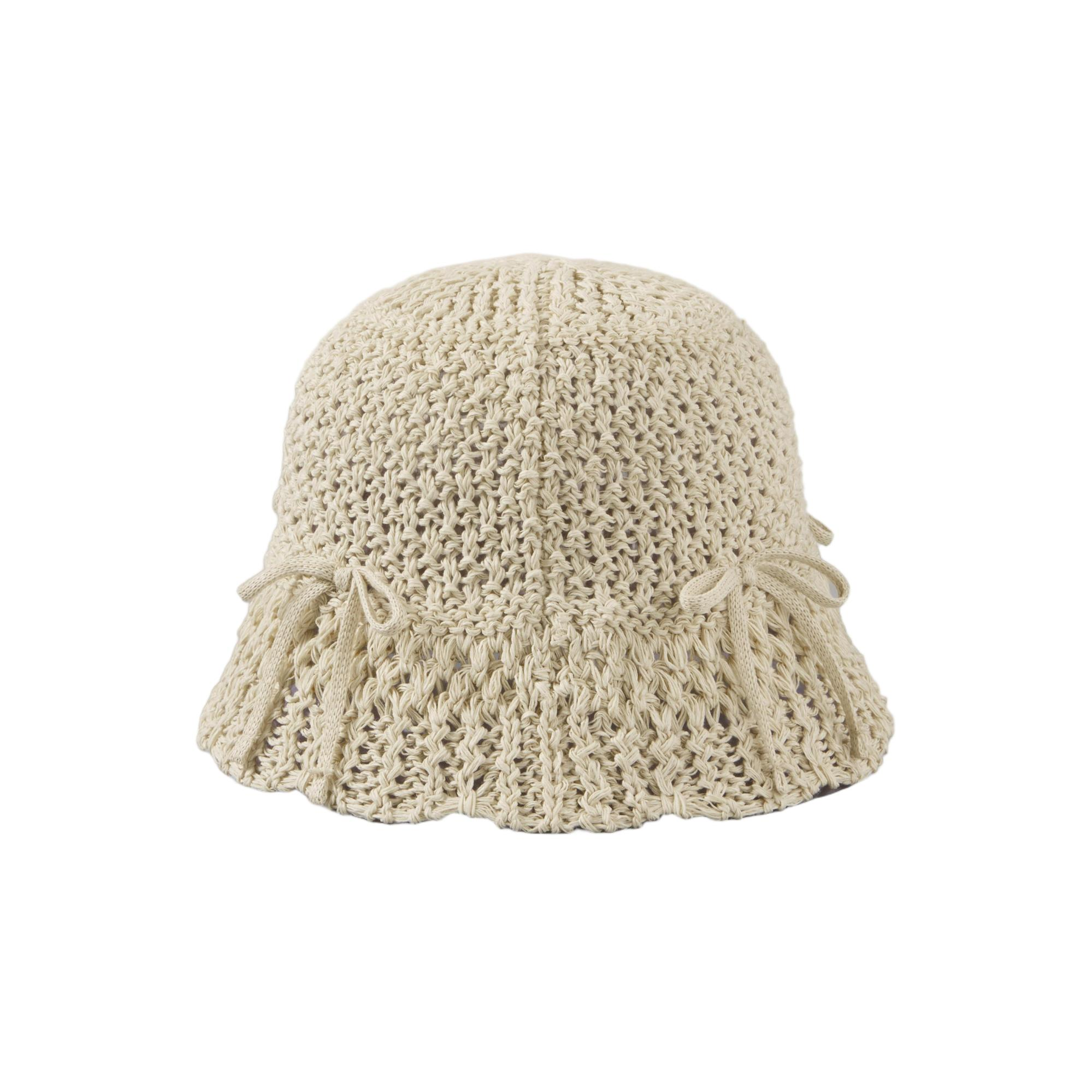 Custom Bowknot Paper Cotton Bucket Hats - 7144