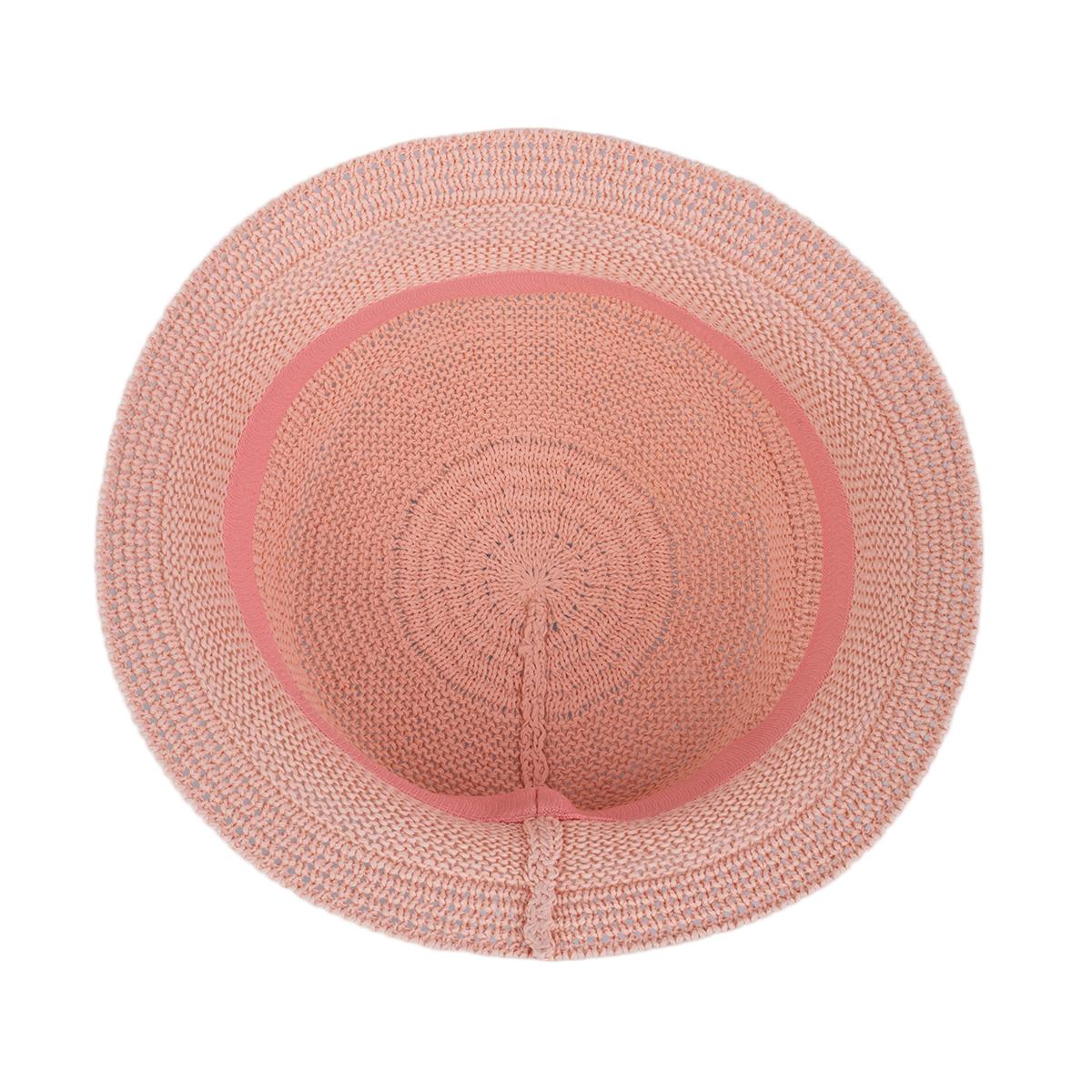 custom spun paper sand women bucket hat pink inside