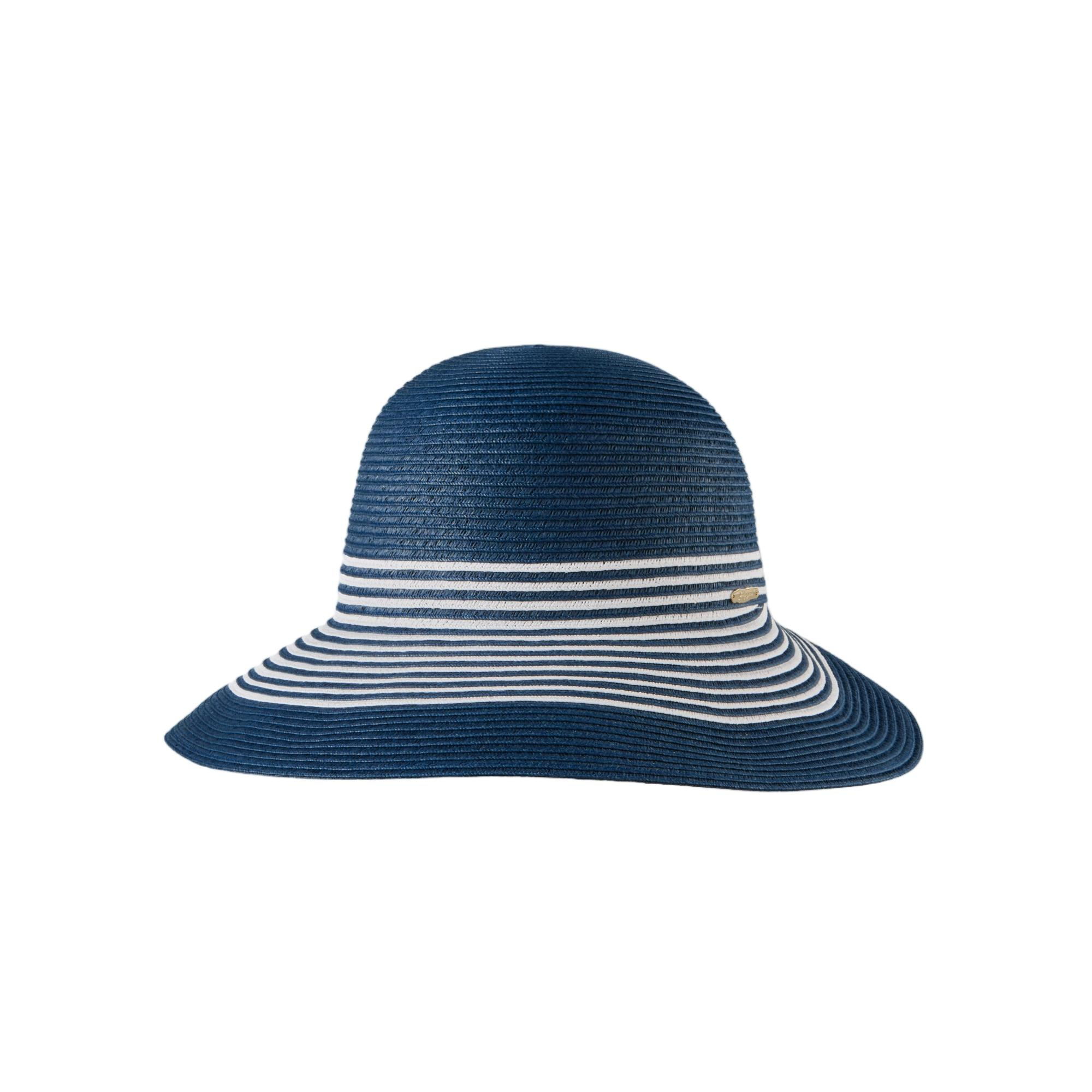 Custom French Style Striped Braided Straw Sun Hats - 7065