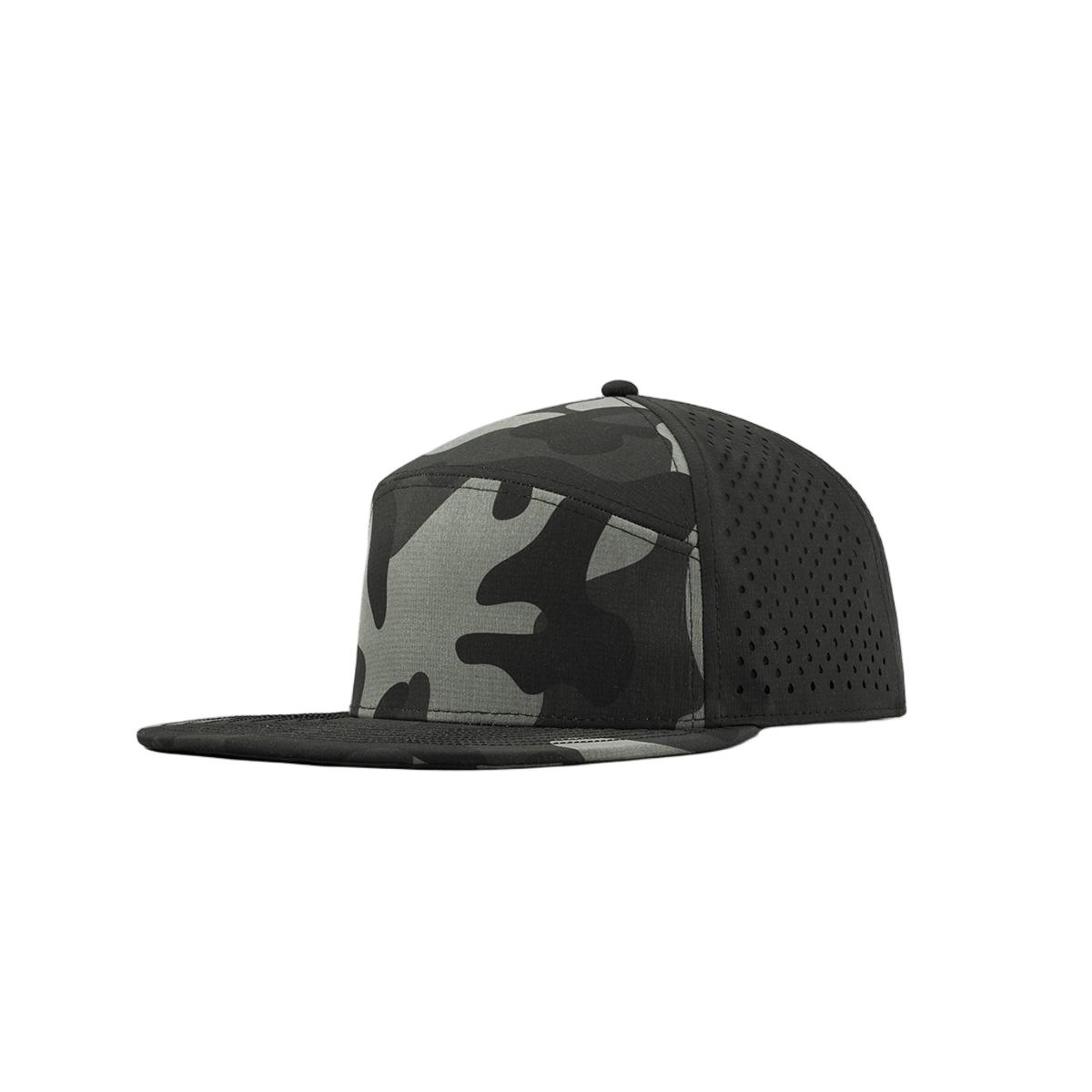 Custom 6 Panel Perforated Water Repellent Snapback Hat - 6023