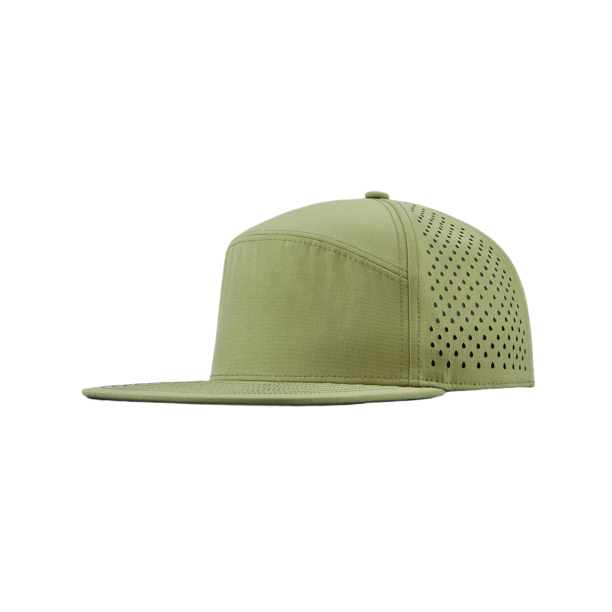 Custom 6 Panel Perforated Water Repellent Snapback Hat - 6023