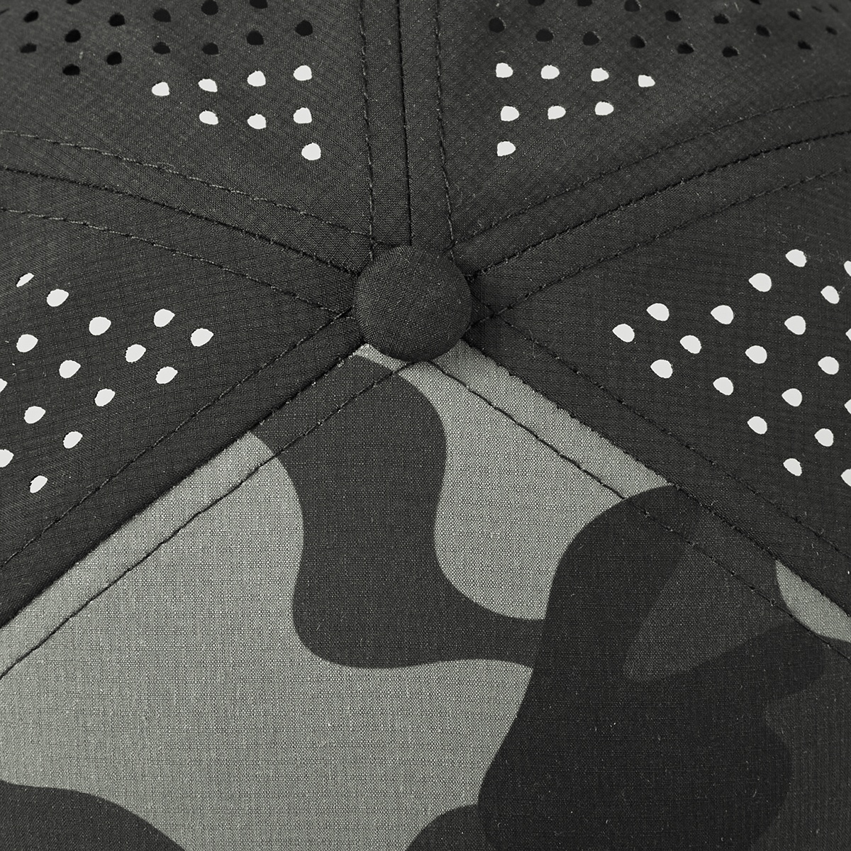 Custom 6 Panel Perforated Water Repellent Snapback Hat - 6023