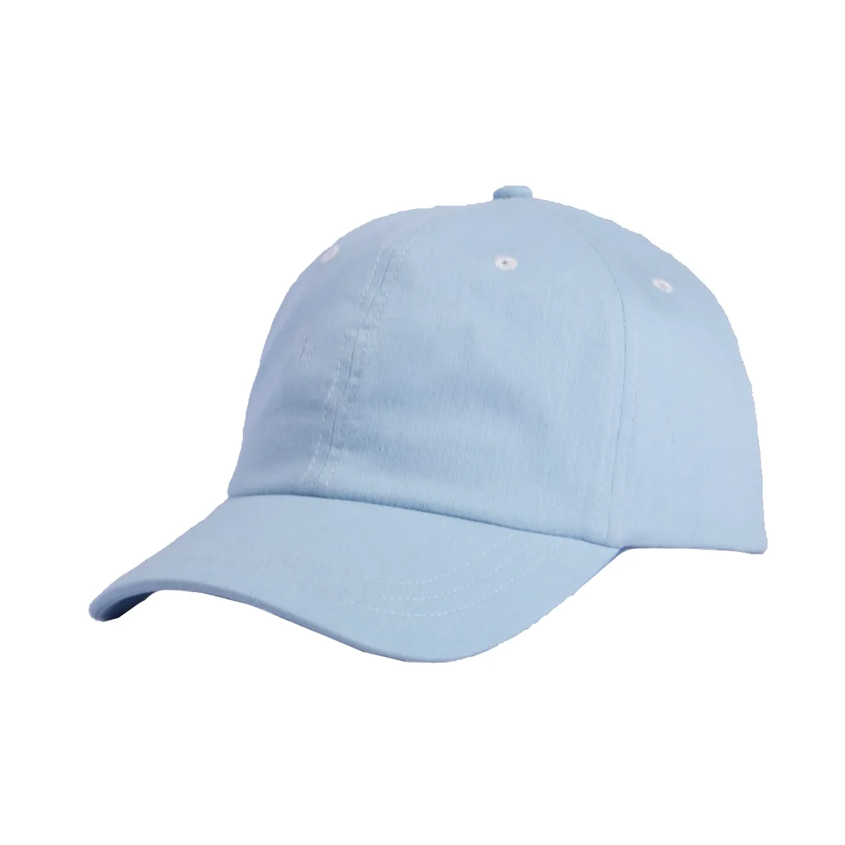 Custom Poly Denim Color Blocking Soft Crown Dad Hat - 6142