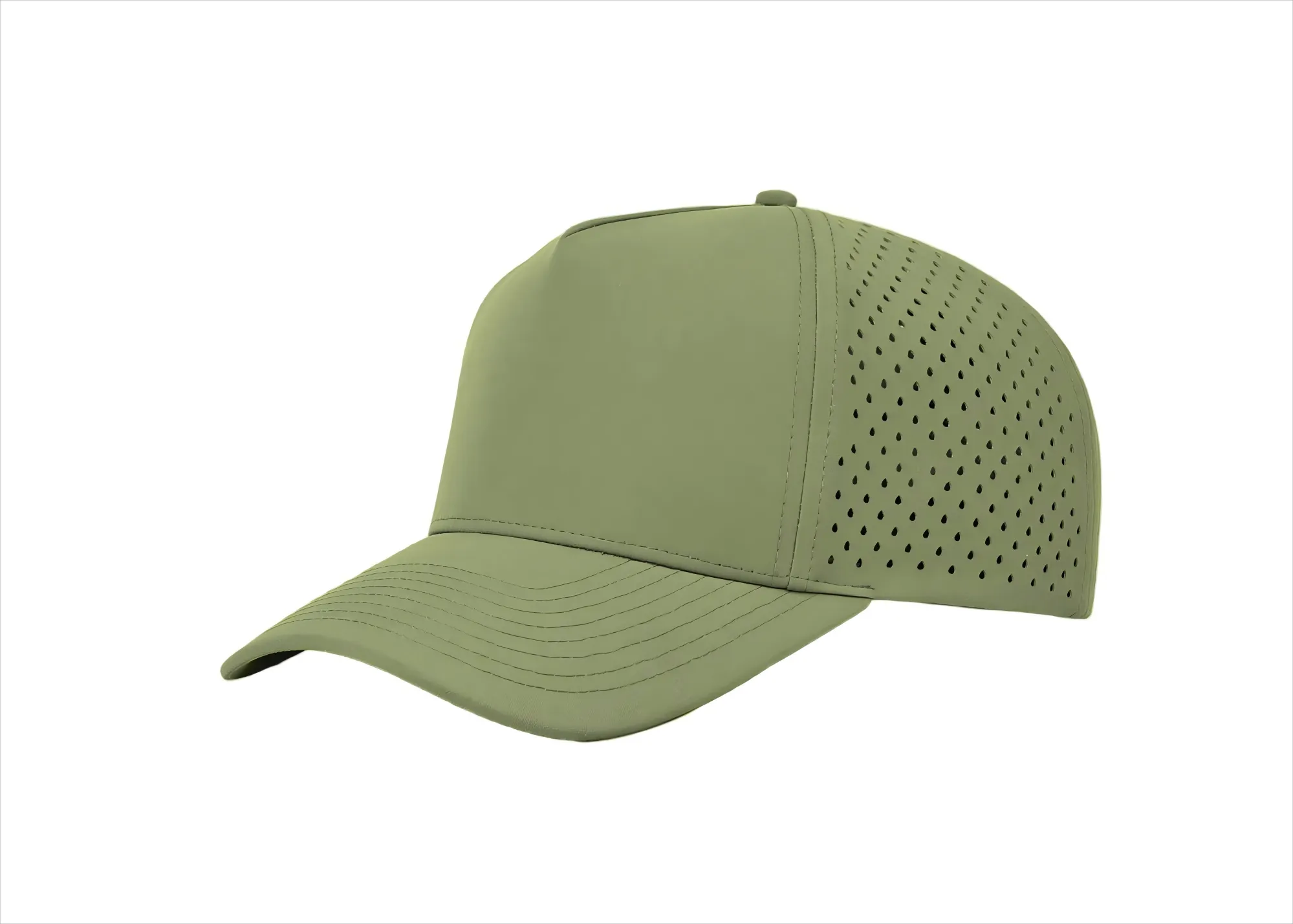 Custom 5 Panel Perforated Performance Snapback Golf Hat - 6526