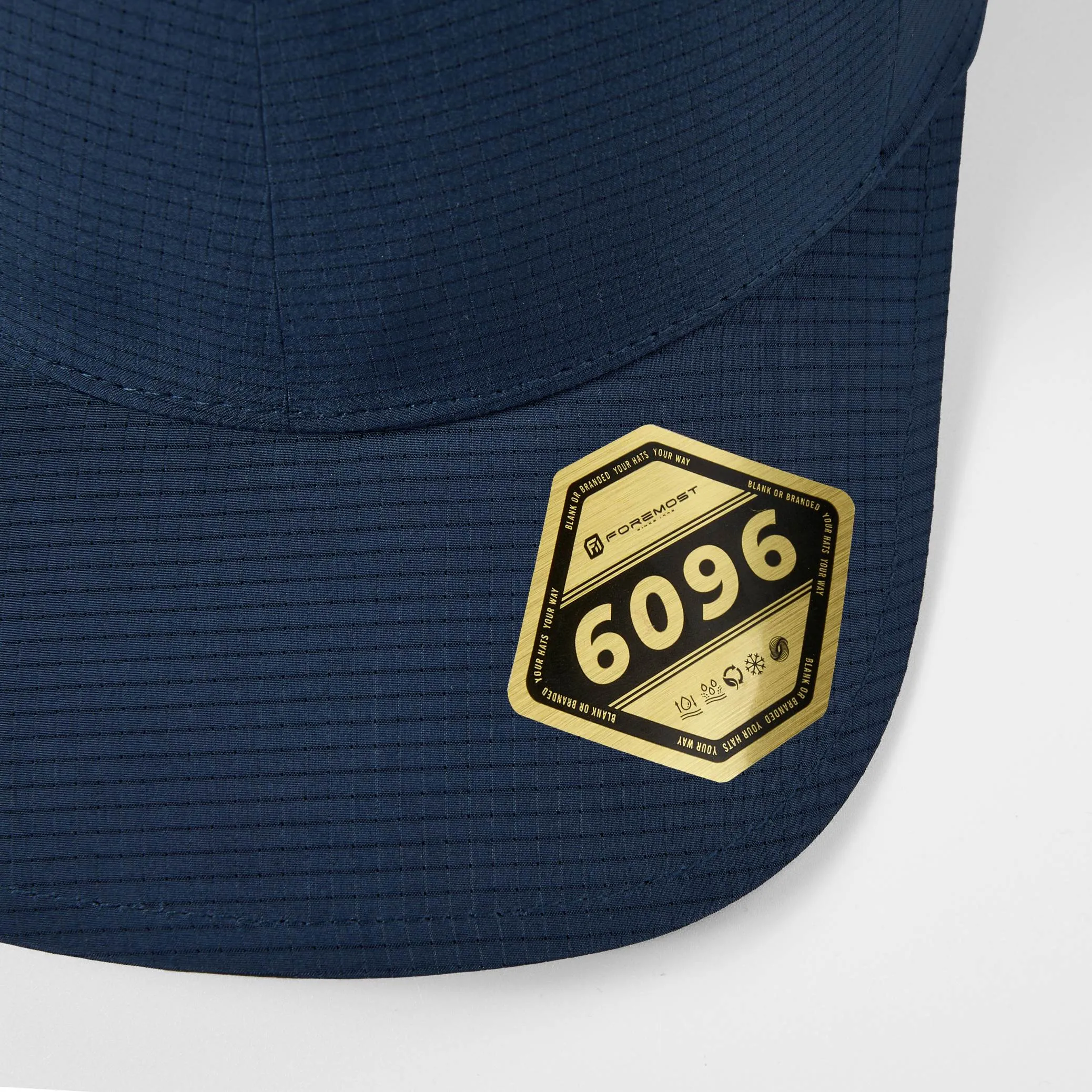 Custom Recycled Water Repellent Seamless Performance Fitted Cap - 6096